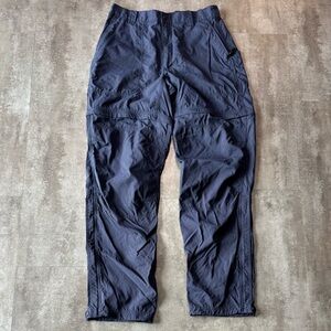 LL Bean Convertible Hiking Pants Men’s 34x34 Navy Blue